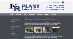 Desktop Screenshot of krmachinery.com